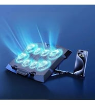 TechTic Z33 Laptop Soğutucu Standı 8 Fanlı Turbo 3000RPM Sessiz RGB Soğutucu 17İnç Ayarlanabilir