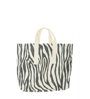 Zebra Baskılı Gabardin Bez Çanta