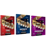 Altın Karma Yayınları 5. Sınıf Türkçe + Matematik + Fen Bilimleri Altın Etkinlikli Kazanım Soru Bank