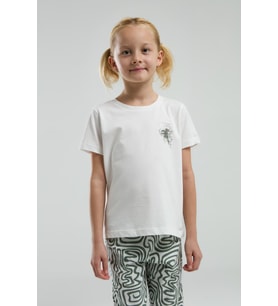 Toontoy Kız Çocuk Göğsü Baskılı Pijama Takım (Yeşil)