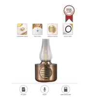 Torima D53 Bakır Vintage Gaz Lambası Taşınabilir Bluetooth Speaker Ayarlanabilir Işıklı USB Şarjlı