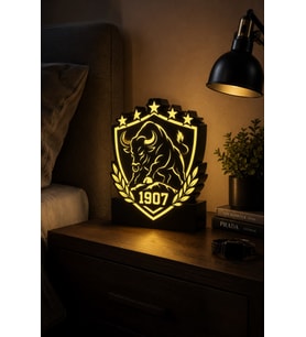 BOĞA FİGÜRLÜ 1907 TASARIM GECE LAMBASI MASA LAMBASI PREMİUM KARAKTER FİGÜRÜ