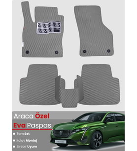 PEUGEOT 308 (2022-2025) Uyumlu EVA Paspas Tam Set–Araca Özel,Kolay Montaj,Su Geçirmez
