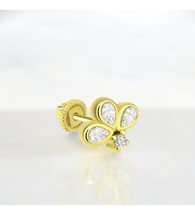 Glorria Altın Balon Helix Piercing