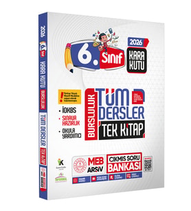2026 6.sınıf İOKBS BURSLULUK Tüm Dersler Çıkmış Soru Bankası Tek Kitap Yeni Sistem Tamamı Çözümlü (Beyaz)