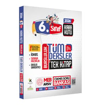 2026 6.sınıf İOKBS BURSLULUK Tüm Dersler Çıkmış Soru Bankası Tek Kitap Yeni Sistem Tamamı Çözümlü (Beyaz)
