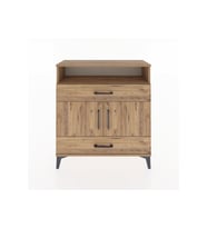 Arges Şifonyer 3 Raflı 2 Çekmeceli 2 Kapaklı 88x30x96 Çam-Çam