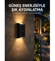 Yeni Model Solar Çift Taraflı Duvar Lambası Dekoratif Duvar Lambası