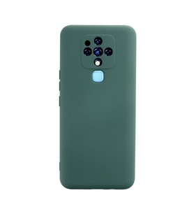 Tecno Camon 16 Kılıf Nano İçi Kadife Silikon - Koyu Yeşil