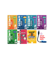 Günay Yayınları 8. Sınıf ZOOM Beceri Temelli Soru Bankası Muhteşem Tam Set + Kitap Okuma Işığı (Çok Renkli)