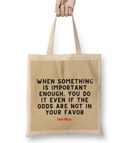 Elon Musk Quotes - Motivation İnspiration Success Work Gifts Bez Çanta Uzun Saplı