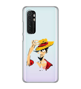 Xiaomi Mi Note 10 LITE Uyumlu One Piece Luffy Tasarımlı Şeffaf Telefon Kılıfı