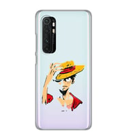 Xiaomi Mi Note 10 LITE Uyumlu One Piece Luffy Tasarımlı Şeffaf Telefon Kılıfı