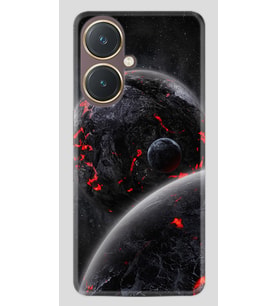 Vivo Y27 Kılıf Desenli Silikon Platinium Series Kara Dünya 1902