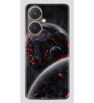 Vivo Y27 Kılıf Desenli Silikon Platinium Series Kara Dünya 1902