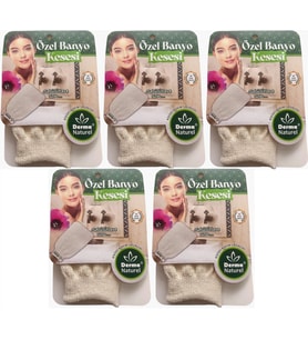 Derma Naturel Özel Banyo Kesesi MS-07 (5 Li Set)