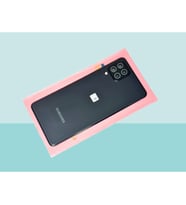 Samsung Galaxy A22 (4G) Uyumlu Arka Kapak Batarya Kapağı - SİYAH - FULL LENSLİ