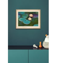 Monet Nilüferler Ahşap Tablo