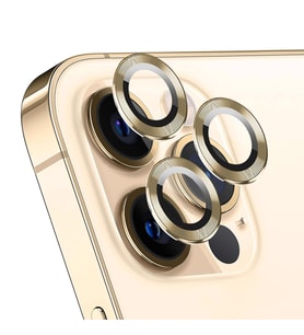 Microsonic Apple iPhone 12 Pro Max Tekli Kamera Lens Koruma Camı Gold