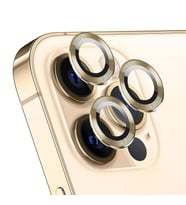 Microsonic Apple iPhone 12 Pro Max Tekli Kamera Lens Koruma Camı Gold
