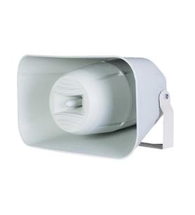 Plastik Aqua Horn Hoparlör Trafolu - 20 Cm 450 Watt Trafolu (Beyaz)