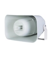 Plastik Aqua Horn Hoparlör Trafolu - 20 Cm 450 Watt Trafolu (Beyaz)