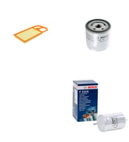 Bosch Filtre Bakım Seti Volkswagen Bora 1.6 Benzin 105 Beygir AUS ATN Motor Hava + Yağ f. + Yakıt Filtre Bosch