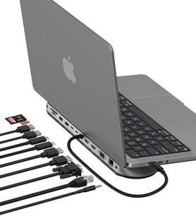 Belkin 11'I 1 Arada Evrensel Usb-C Pro Bağlantı İstasyonunu 3 Monitör Desteğiyle Bağlayın, Silikon H (Çok Renkli)