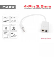DARK DARK DK-CB-AUC03 1x erkek Stereo 2x dişi Ses Ara Kablosu