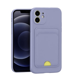 Newface Apple iPhone 11 Kılıf Kelvin Kartvizitli Silikon - Lila
