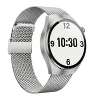 Kadın Akıllı Saat – Şık Tasarım, Renkli Gövde – Bluetooth Kadın Akıllı Saat – 3 Kordonlu (Silver)