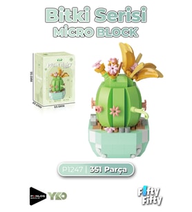Panlos Micro Block Serisi 1247 Çiçek Buketi 351 Parça Oyuncak Yapım Seti FFP-1247
