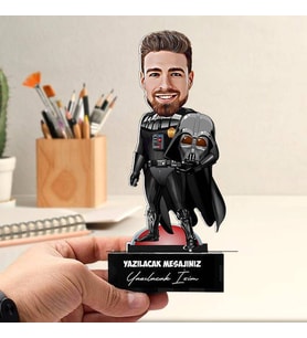 Kişiye Özel Uzaylı Komutan Adam Karikatürlü Biblo