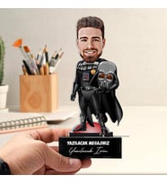 Kişiye Özel Uzaylı Komutan Adam Karikatürlü Biblo