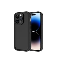 Apple iPhone 14 Pro Max Uyumlu Kılıf Kamera Korumalı Zore Ananas Kapak (Siyah)