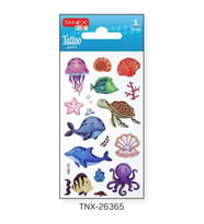 Tanex 7x12mm Deniz Hayvanları Tatoo TNX-26365