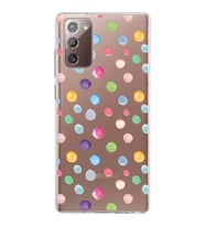 PrintiFy Samsung Galaxy Note 20 ile Uyumlu 1mm Slim Fit Water Color 6 Baskılı Şeffaf  Kılıf