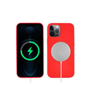 Apple iPhone 13 Pro Uyumlu Kılıf Zore Silksafe Wireless Kapak (Kırmızı)