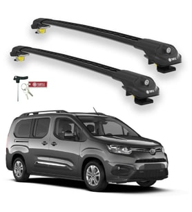 Turtle Toyota Proace City 2019-2025 Ara Atkı Air1 Siyah