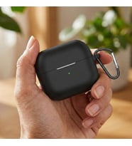 Samsung Galaxy Buds 3 Kılıf Askı Aparatlı Mat Silikon Siyah