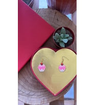 Miyuki Boncuk El Yapımı Cupcake Küpe