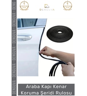#KorumaFitili Esnek Dayanıklı Kauçuk Metal Klipsli Araç Kapı Bagaj Kenar Darbe Koruma Fitil Şeridi