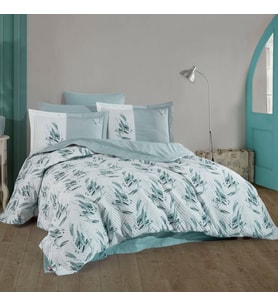 Hobby Estate Buz Mavisi - Çift Kişilik Poplin Kapitone Nevresim Takımı