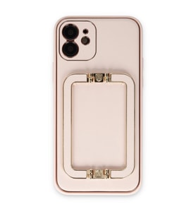 iPhone 12 Kılıf Coco Elit Kapak - Pudra