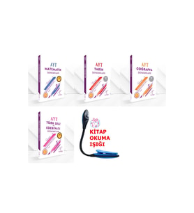 Karekök Yayıncılık Karekök Yay. AYT Eşit Ağırlık Tüm Dersler Çözümlü Deneme Kazandıran Set + Kitap Okuma Işığı Hed (Çok Renkli)