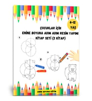 Çocuklar İçin Adım Adım Resim Yapımı Kitap Seti (2 Kitap)