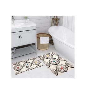 Eliana Home Baskılı 2'li Banyo Paspas Takımı RVG5163