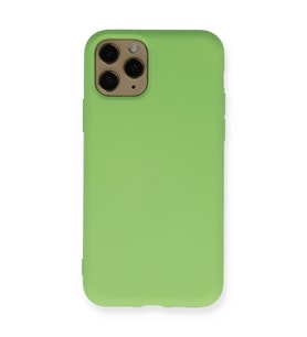 iPhone 11 Pro Kılıf Nano İçi Kadife Silikon - Yeşil