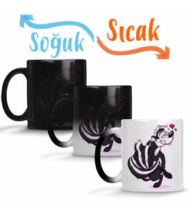 Looney Tunes Pepe Le Pew Sihirli Kupa Bardak Porselen