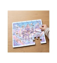 Kanatlı Piyano ve Keman Tasarımlı 24 Parça Ahşap Çocuk Puzzle
